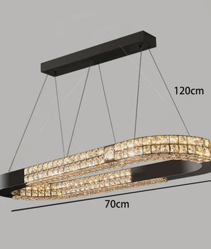 Luxe Kristallen Plafondlamp - Moderne Hanglamp voor Eetkamer & Woonkamer