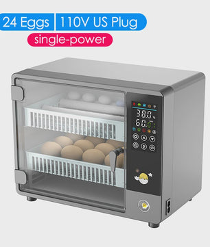 Automatische Incubator voor 24 Eieren met Temperatuurcontrole en Keerfunctie