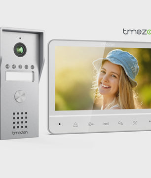 TMEZON 4-Draads Videofoon Intercom Systeem met 7" Kleurendisplay en 120° Camera