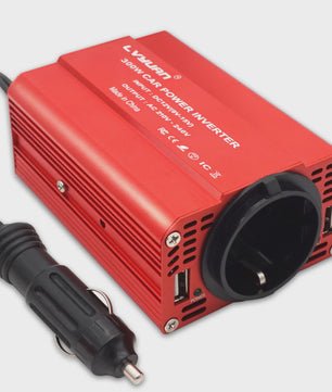300W Auto Omvormer met Dubbele USB (5V/3A) - AC 110V/220V | Draagbare Stroomvoorziening
