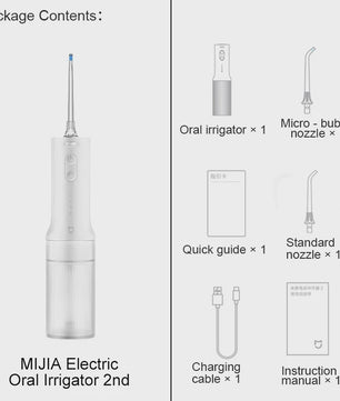MIJIA Elektrische Waterflosser 2 - Ultrasoon, 3 standen, 200ml tank