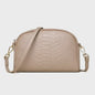 Luxe Dames Schoudertas Crossbody Tas met Crocoprint van Echt Leer