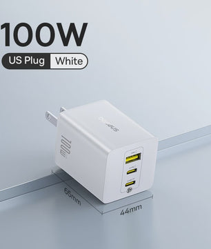 Baseus 100W GaN Snellader: Laad Laptop, Tablet & Telefoon Snel Op