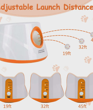 Automatische Hondenspeeltjes Bal Werper met 3 Tennisballen - USB Oplaadbaar