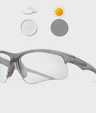 Photochrome Fietsbril - UV-bescherming & Winddicht voor Mannen & Vrouwen | Sport & Outdoor