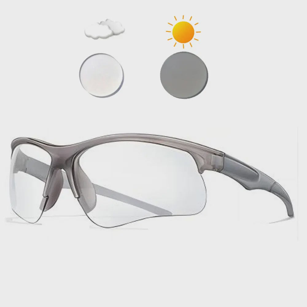 Photochrome Fietsbril - UV-bescherming & Winddicht voor Mannen & Vrouwen | Sport & Outdoor