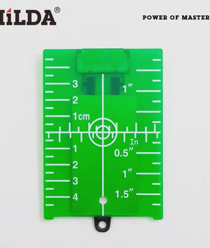 HILDA Laser Richtplaat Groen/Rood - Verticale/Horizontale Lijn Laser Target Bord
