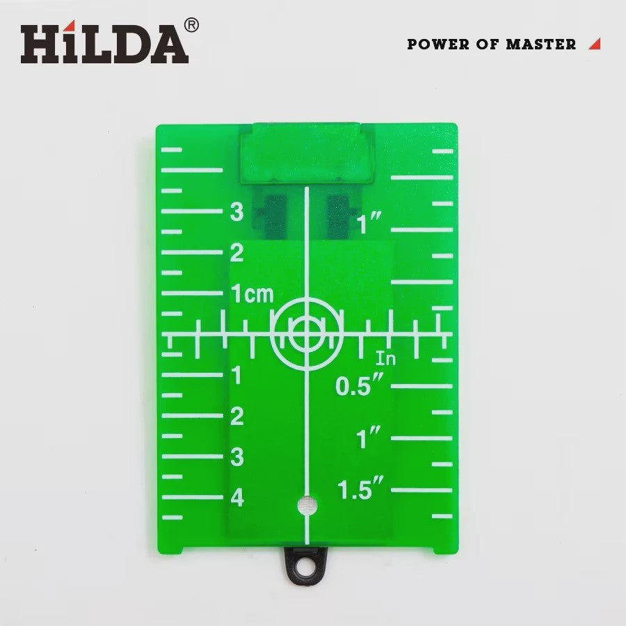 HILDA Laser Richtplaat Groen/Rood - Verticale/Horizontale Lijn Laser Target Bord