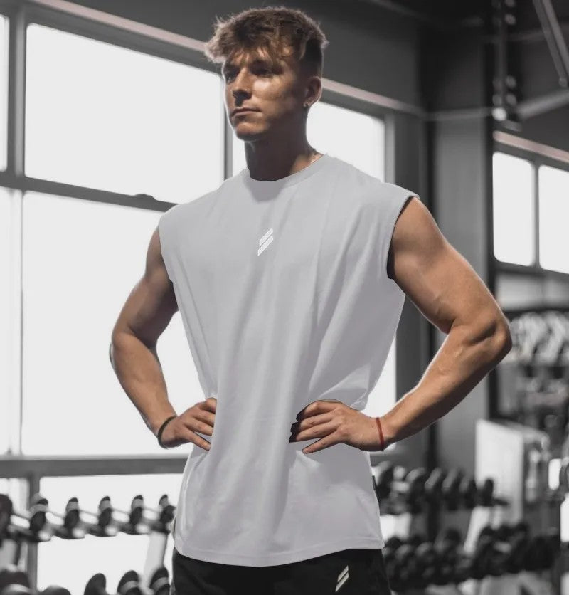Heren Tanktop Zonder Mouwen - Sneldrogend & Ademend voor Fitness en Sport