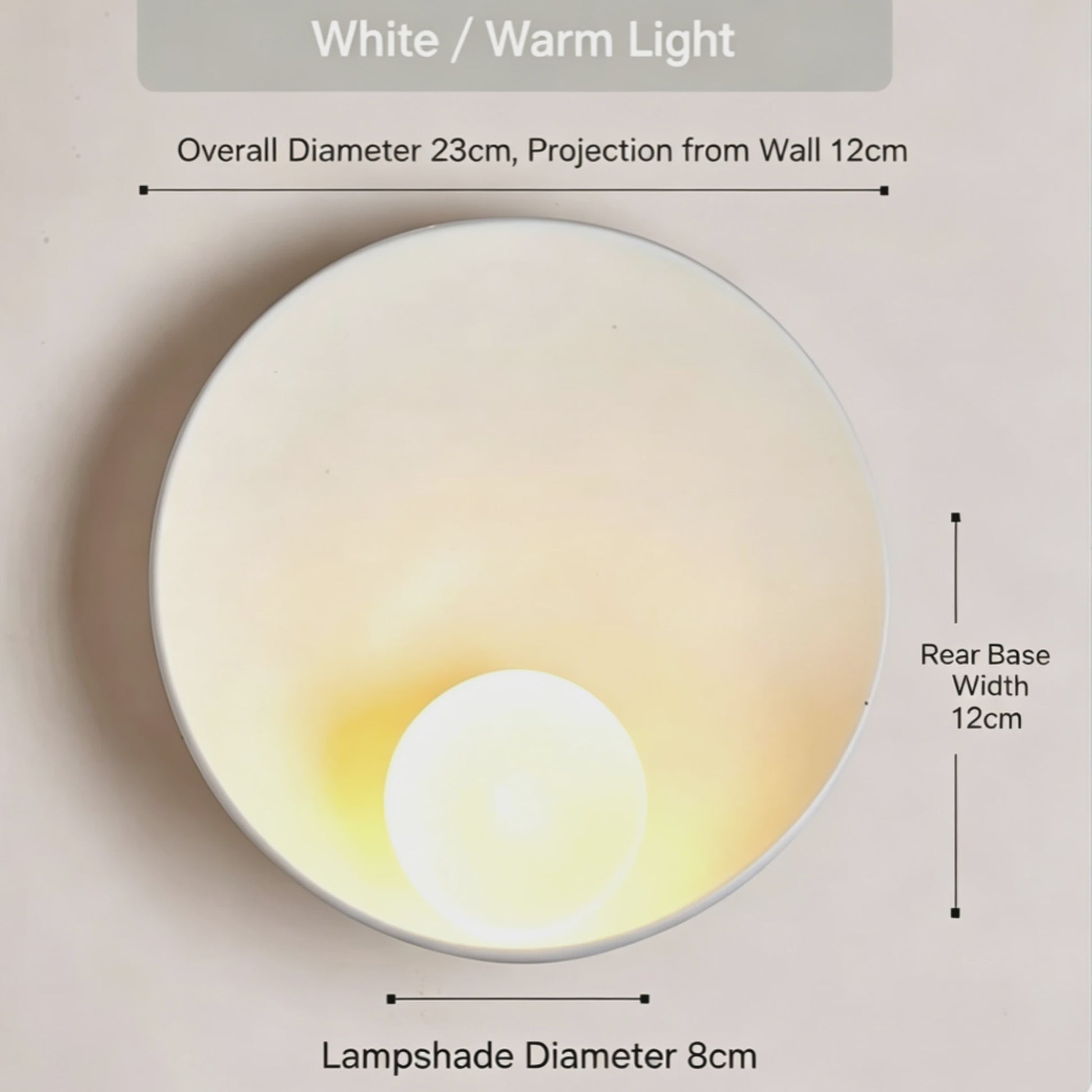 Nordic Wabi-Sabi Wandlamp Rond - Sfeervolle Resin Sconce voor Woonkamer & Slaapkamer