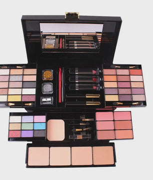 Professionele Make-up Set: Uitgebreid Palet met Oogschaduw, Foundation, Blush en meer - Complete Cosmetica Koffer