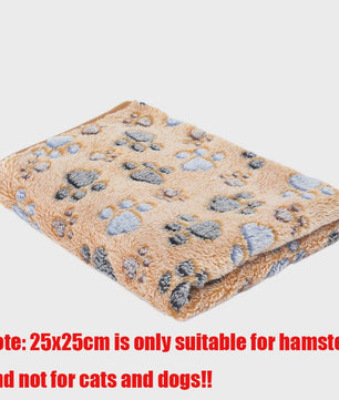 Zachte Fluwelen Deken voor Huisdieren - Warm & Comfortabel met Schattige Pootafdrukken