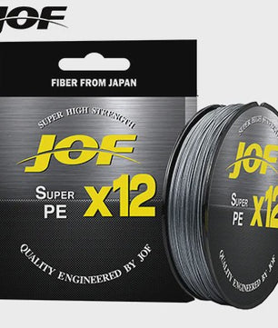JOF X12 12-Strands Gevlochten Vislijn - Super Sterk Multifilament PE Lijn (25-92LB)