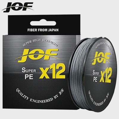 JOF X12 12-Strands Gevlochten Vislijn - Super Sterk Multifilament PE Lijn (25-92LB)