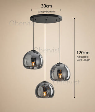 Moderne Glazen Hanglamp - Stijlvol Design voor Woonkamer, Eetkamer & Keuken