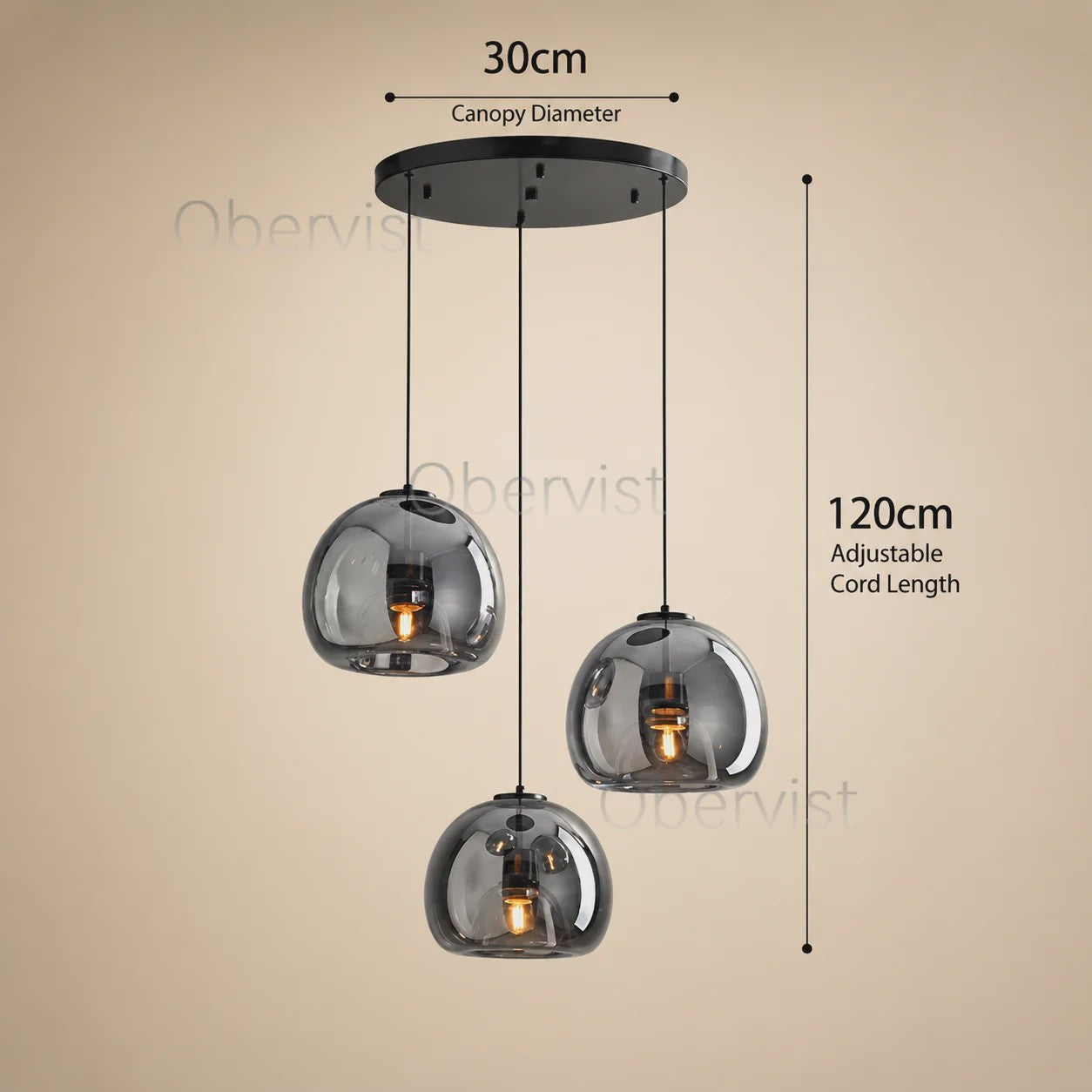 Moderne Glazen Hanglamp - Stijlvol Design voor Woonkamer, Eetkamer & Keuken