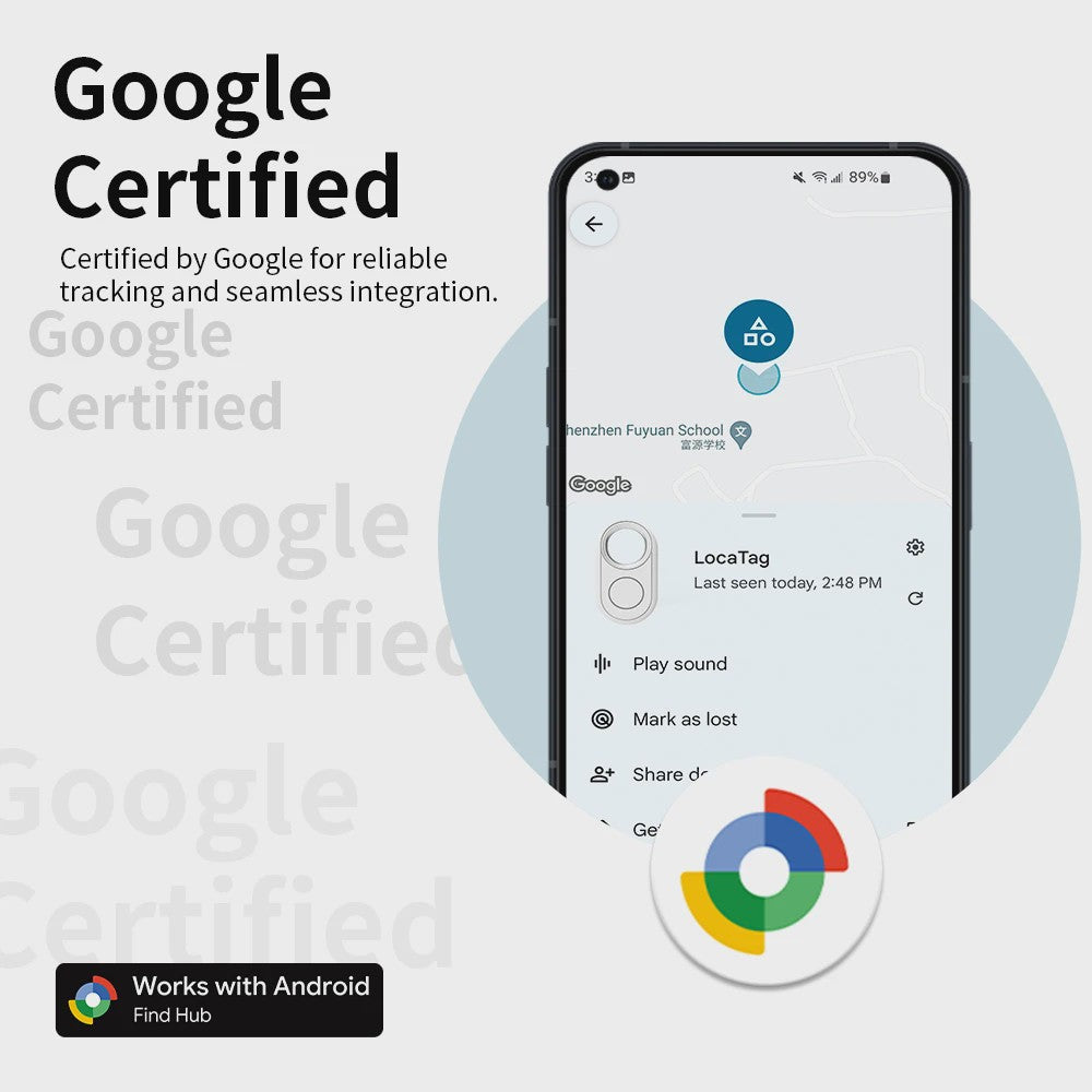 4x RSH Smart Tag Tracker - Vind Je Spullen Terug met Google Find My