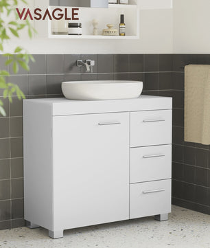 Onderbouw Wastafelkast met Lades en Poten - 70x30x64 cm