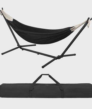 Draagbare Dubbele Hangmat met Onderstel - 250kg Capaciteit voor 2 Personen - Outdoor & Camping