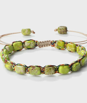 Verstelbare Emperor Stone Kralen Armband - Natuursteen Bangle voor Dames & Heren