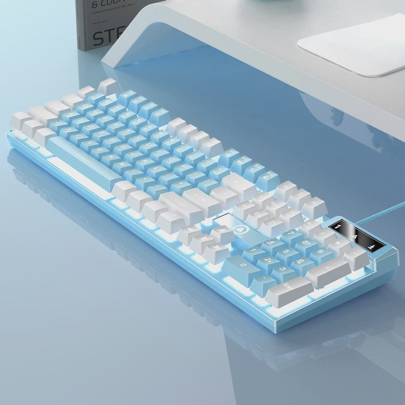 Yindiao K500 Bedraad Gaming Toetsenbord met Numpad en Kleurrijke Backlight