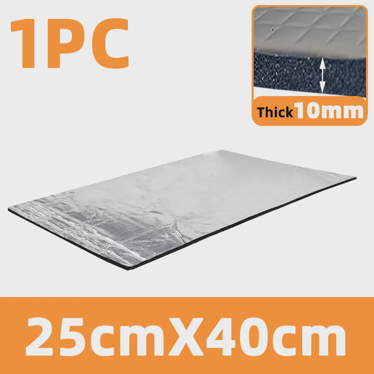 10mm Dikke Auto Isolatie & Geluidsdemping Mat - Zelfklevend DIY
