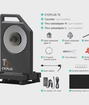 CYCPLUS T2 Direct Drive Smart Bike Trainer - Krachtige Indoor Fietservaring met ANT+ & BLE 5.0
