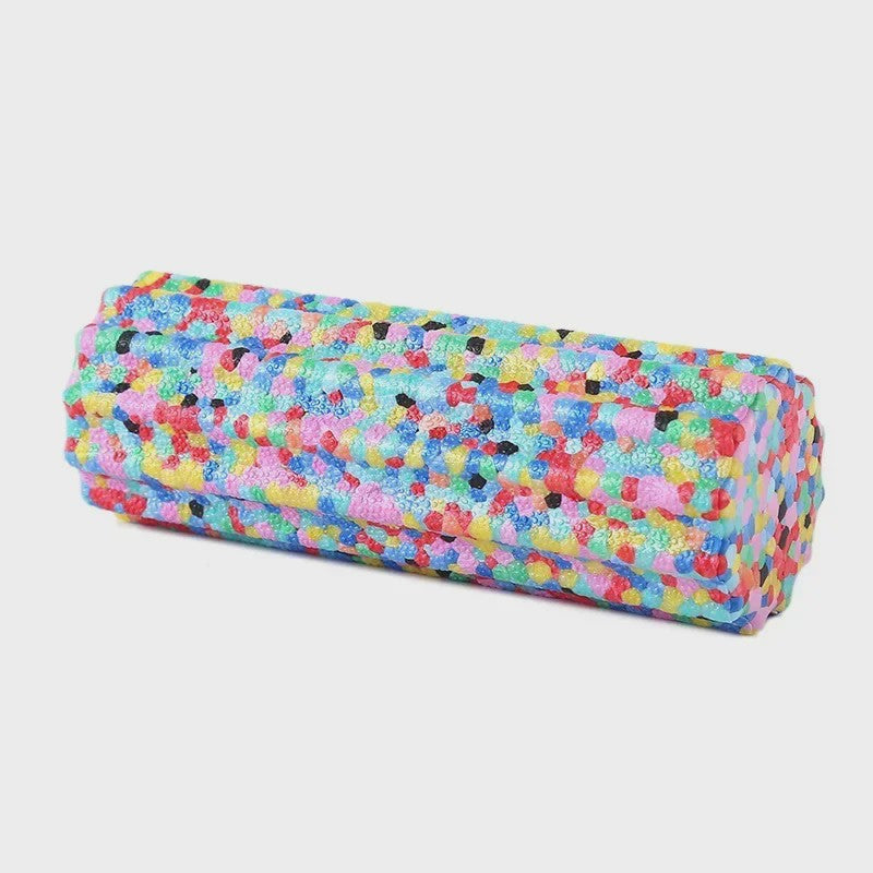 Kleurrijke Yoga Foam Roller 15x5.3cm - Zachte Textuur voor Spierherstel & Pilates