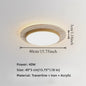 Wabi Sabi Travertin Plafondlamp 40W - Natuursteen & Houtkleur - 15.8 Inch