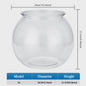 Ronde Plastic Vissenkom - Duurzaam Desktop Aquarium voor Kleine Vissen