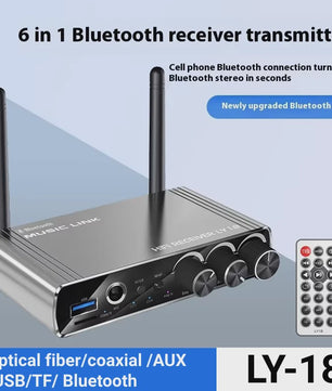 Bluetooth 5.4 Audio Zender & Ontvanger met Optische/Coaxiale Ingang & 3.5mm/6.5mm Aansluiting