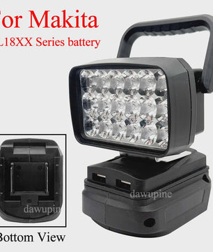 Draagbare 18W LED Werkspot met USB Powerbank voor Makita 18V Batterijen