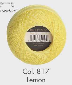 Rhapsody Garen Maat 80 - 100% Egyptisch Katoen voor Haken, Breien & Macramé - 31 Kleuren