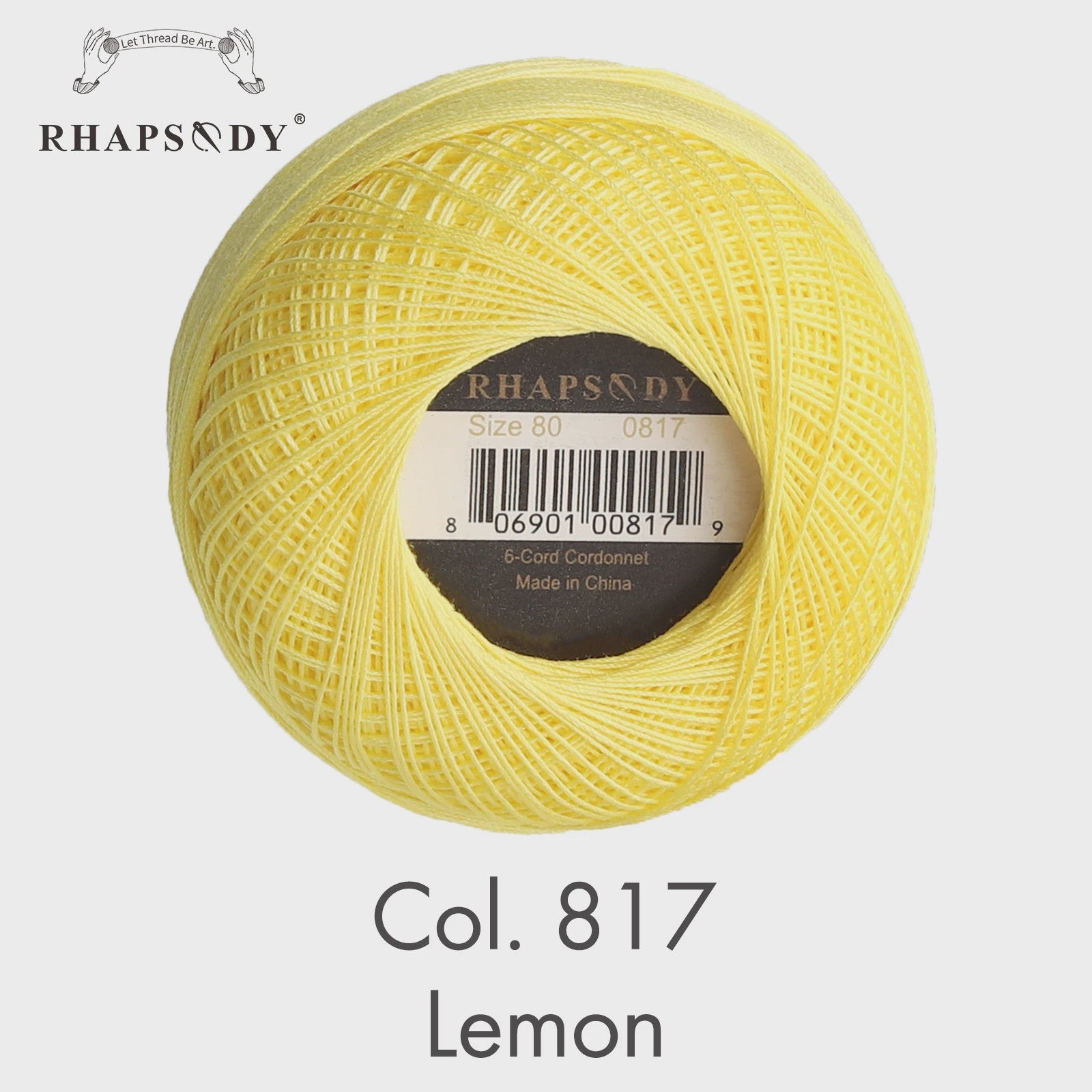 Rhapsody Garen Maat 80 - 100% Egyptisch Katoen voor Haken, Breien & Macramé - 31 Kleuren