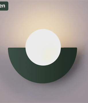 Moderne Wandlamp met Bolvormige Lampenkap - LED Verlichting voor Slaapkamer & Corridor