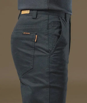 Herfst/Winter Heren Slim Fit Katoenen Broek - Casual & Zakelijk