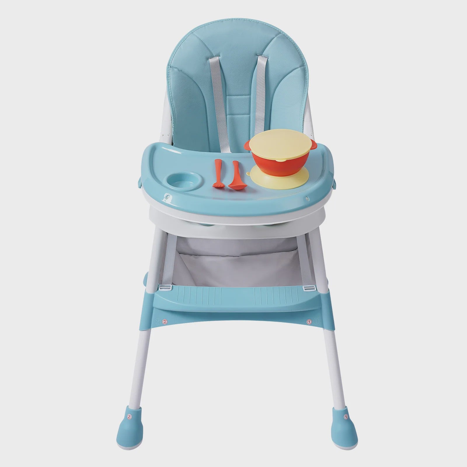 Kinder Kinderstoel Vanaf Geboorte met Tafel en In Hoogte Verstelbaar - Veilig en Comfortabel Eten