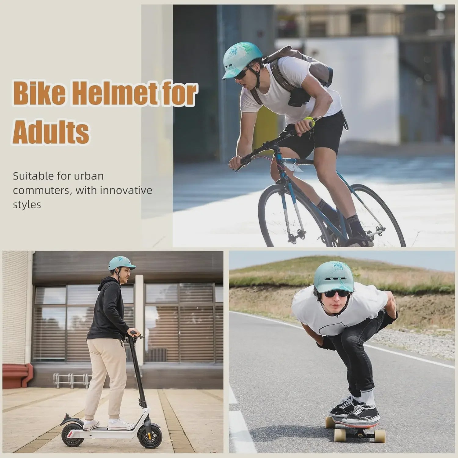 Shinmax Fietshelm Baseball Cap Stijl - Lichtgewicht & Verstelbaar voor Stad en Weg