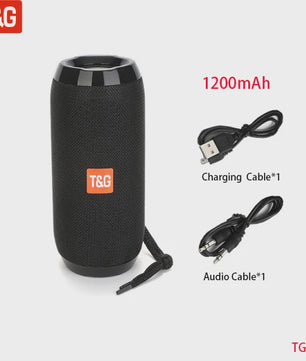 Draagbare Bluetooth Speaker met FM Radio, Subwoofer en 10W Stereo Geluid
