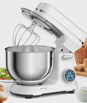 BioloMix Keukenmachine 1200W met Digitale OLED Display, 11 Snelheden & 5L Kom