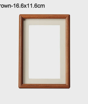 Eenvoudig Zwart Walnoot Houten Fotolijst - Handgemaakt & Stijlvol