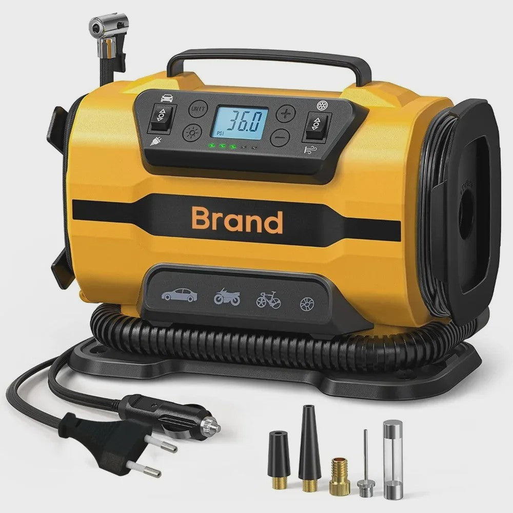Draagbare Luchtcompressor AC/DC - Voor Auto, Boot, Fiets & Matras