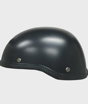 Universele Zwarte Motorhelm Half Helm ABS - Comfortabel en Wasbaar