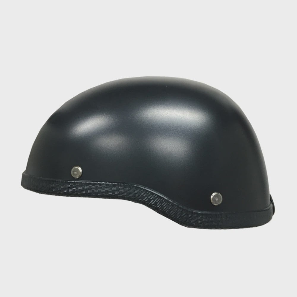 Universele Zwarte Motorhelm Half Helm ABS - Comfortabel en Wasbaar