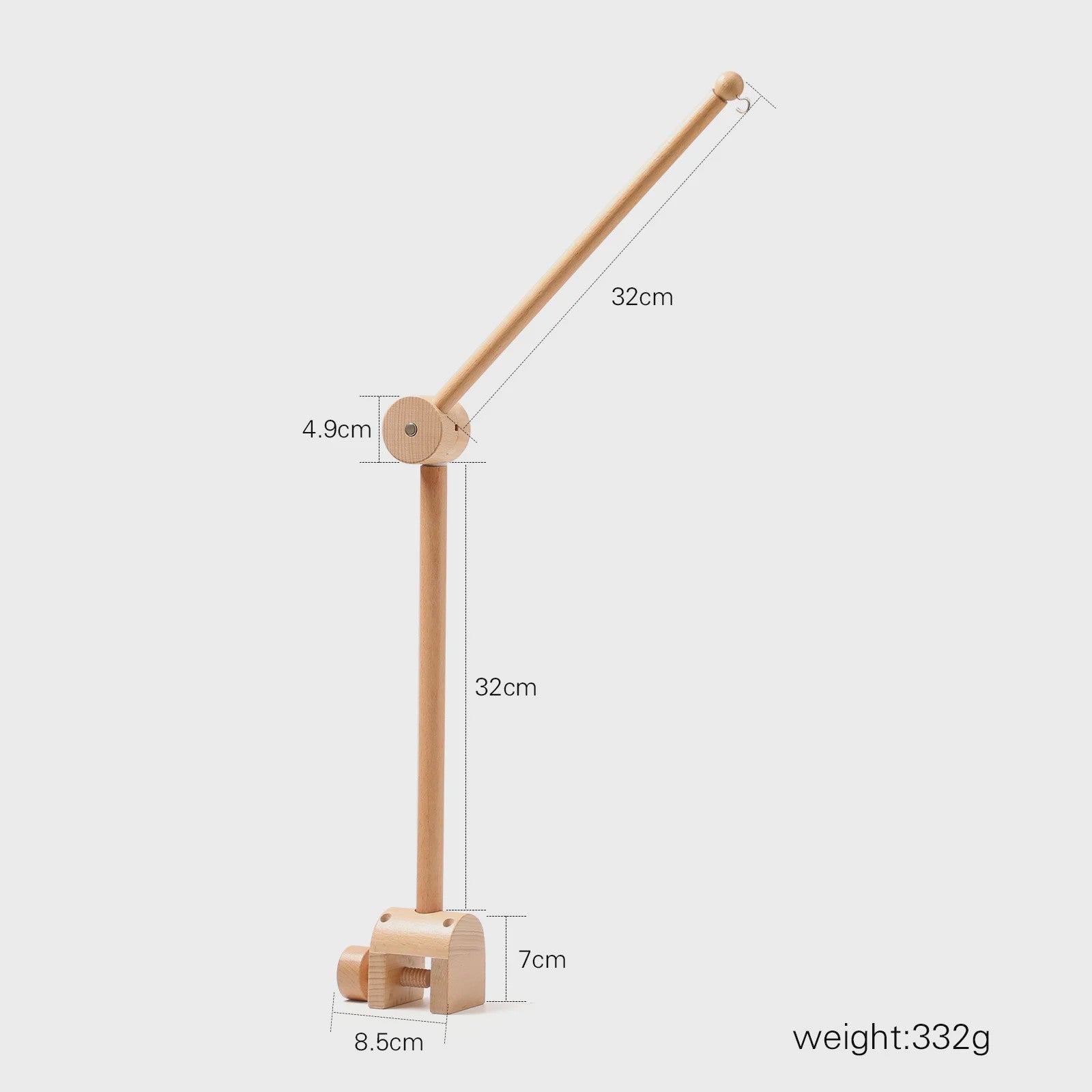 Houten Baby Bedmobiel Armatuur - Veilige & Stijlvolle Ophanging voor Speelgoed