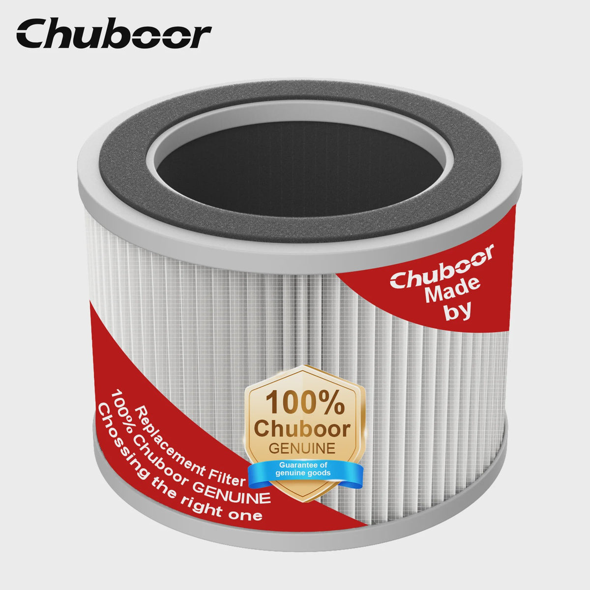 Chuboor Luchtreiniger met H13 HEPA Filter - 185m³/h CADR - 30-40m² - PM2.5 Detectie