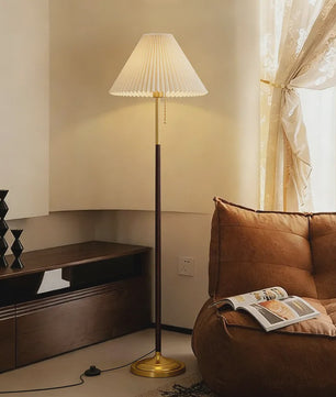 Moderne Plissé Stoffen Vloerlamp met 3 Kleurtemperaturen & Voetschakelaar | Sfeerverlichting voor Woonkamer, Slaapkamer, Kantoor