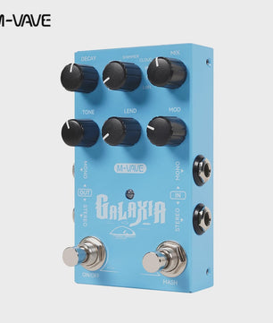 M-VAVE Galaxia & Elemental Pro Gitaar Effectpedalen: Stereo Delay & Reverb met USB-C