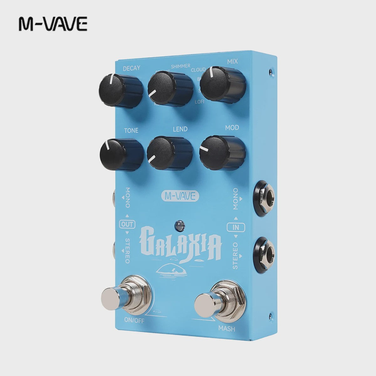 M-VAVE Galaxia & Elemental Pro Gitaar Effectpedalen: Stereo Delay & Reverb met USB-C