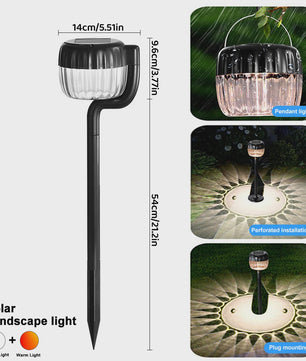 2/4 Stuks Super Heldere LED Zonne-tuinverlichting - Waterdicht IP65 voor Pad, Gazon & Buiten Decoratie